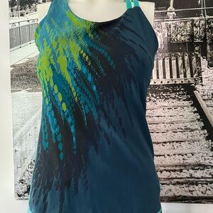 Mountain Hardwear Blue Fitted Tank Top